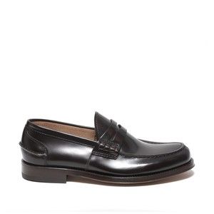Green George Ebony Brushed Calfskin Moccasin - NWT